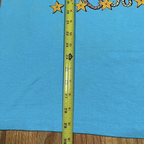 Vintage Achy Breaky Heart XL T-Shirt Single Stitch Blue 90s Billy Ray Cyrus USA - Picture 5 of 11